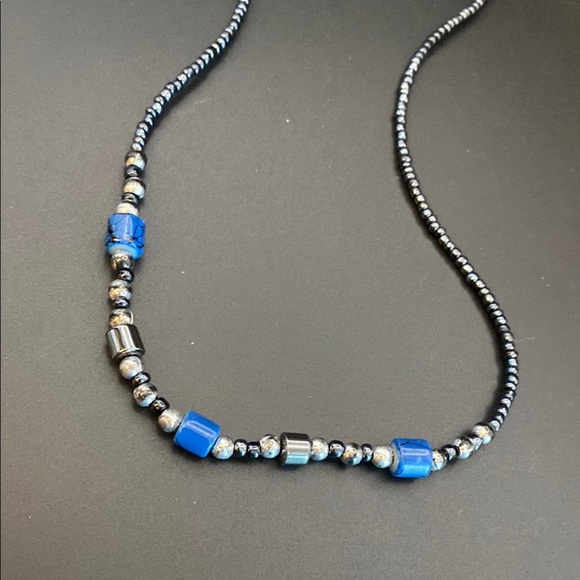 Trendy Seed Bead and Hematite Necklace - Picture 6 of 6